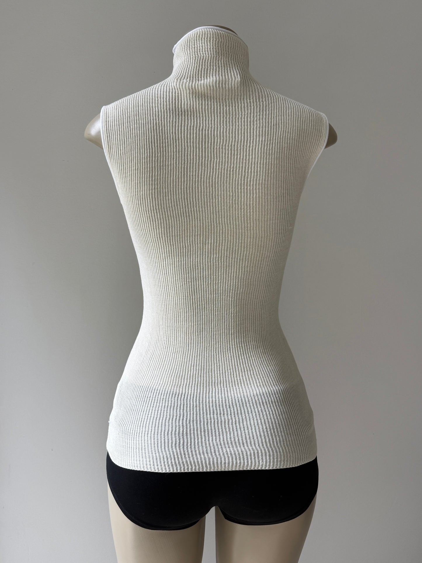 Cream Turtleneck Top