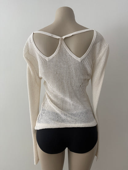 Knit Open Back Sweater