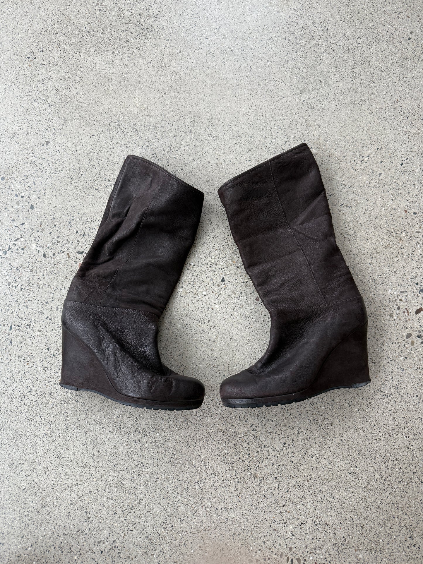 Leather Slouch Boot