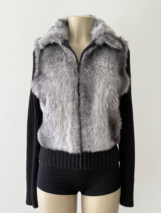 Faux Fur Zip Up
