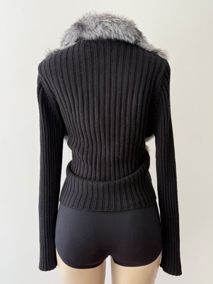 Faux Fur Zip Up